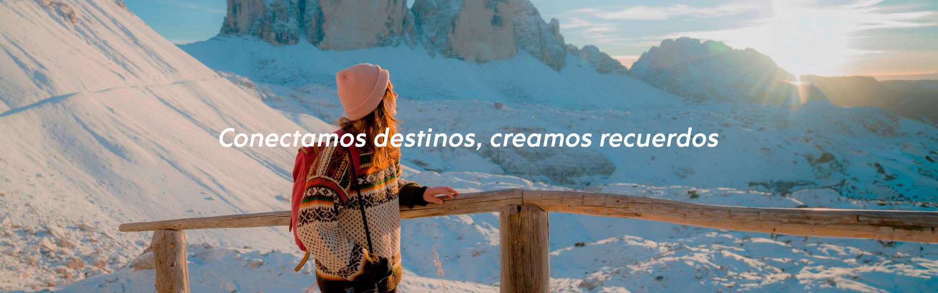Conectamos destinos - Banner desktop