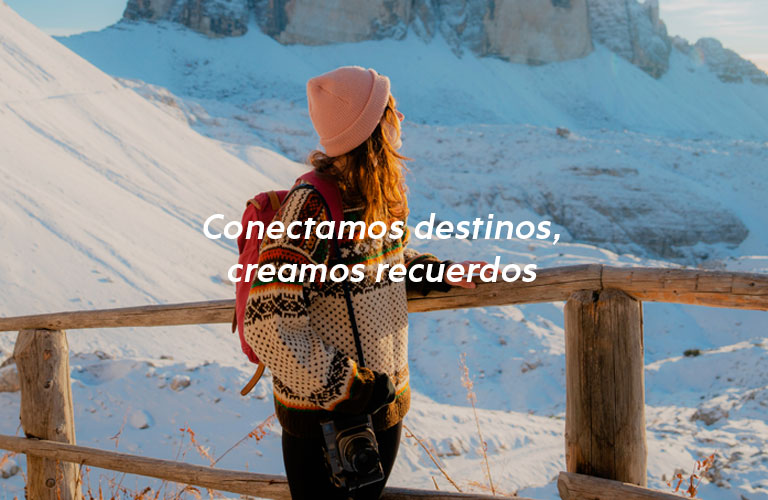 Conectamos destinos - Banner mobile